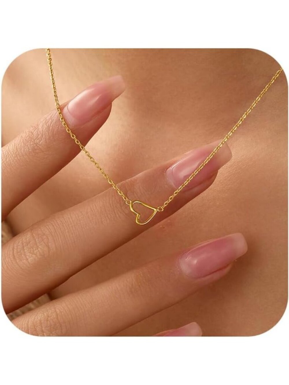 925 Sterling Silver Heart Necklace for Women - Elegant Jewelry Gift Idea